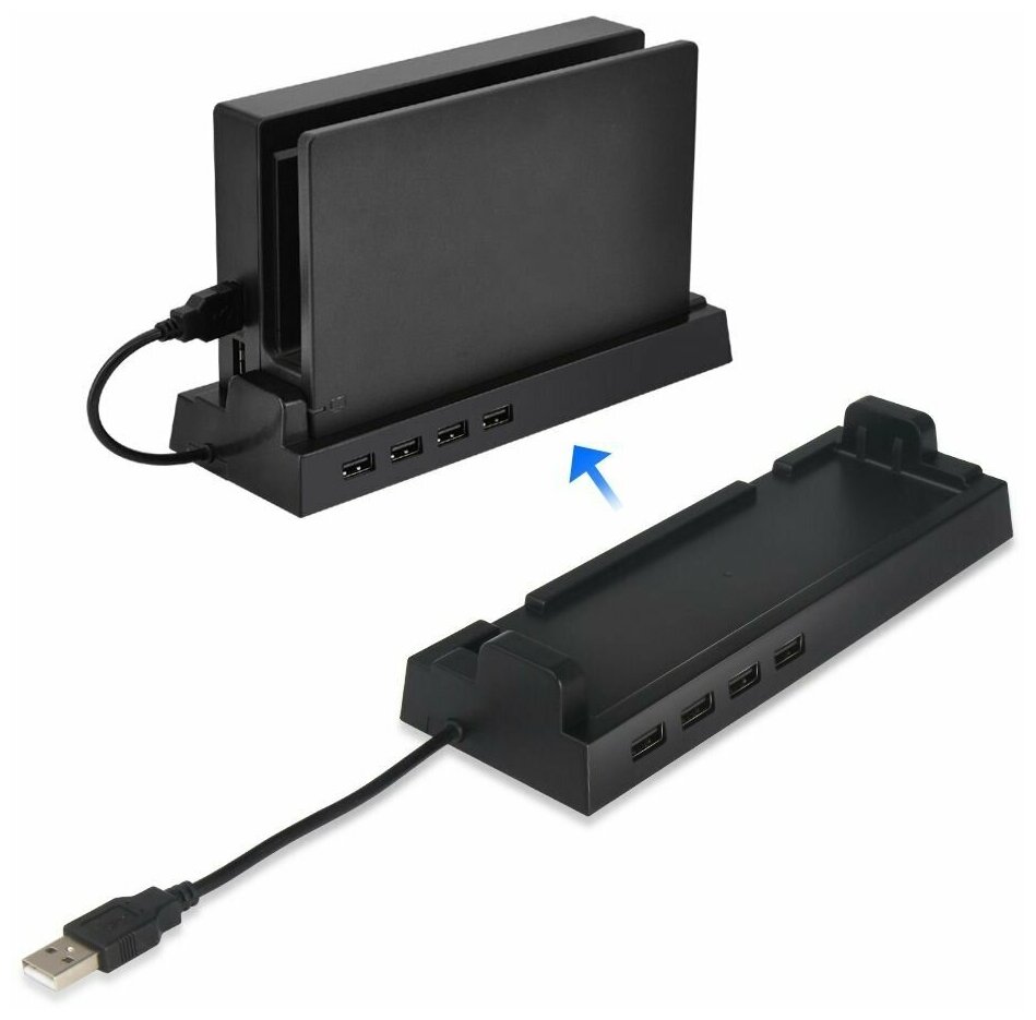 Хаб Dobe HUB DOCK tns-1849 для Switch черная