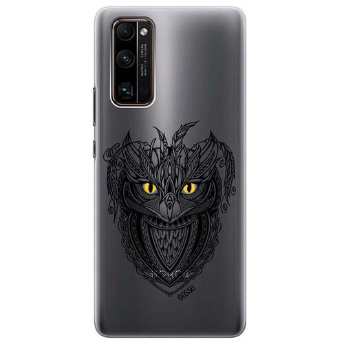 Ультратонкий силиконовый чехол-накладка для Honor 30 Pro+ с 3D принтом Grand Owl ультратонкий силиконовый чехол накладка для honor 30 с 3d принтом grand wolf