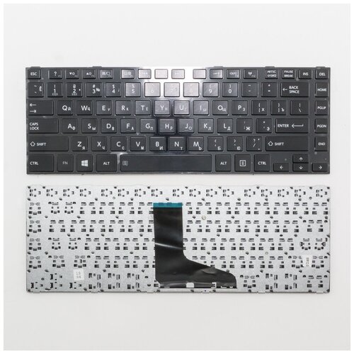 Клавиатура для ноутбука Toshiba Satellite L800 черная с черной рамкой 73000₽