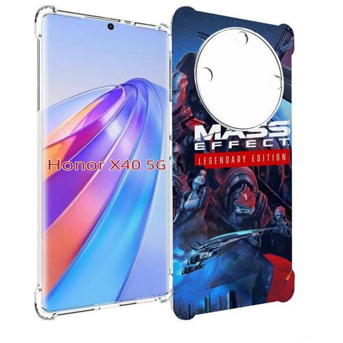 Чехол MyPads Mass Effect Legendary Edition для Honor X40 задняя-панель-накладка-бампер