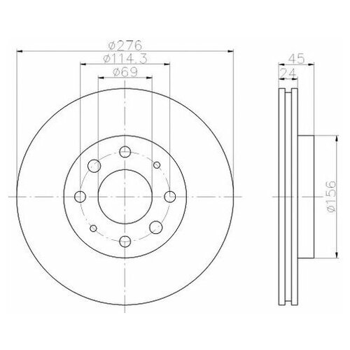 фото Тормозной диск textar 92110500 для mitsubishi galant iv, v, vi