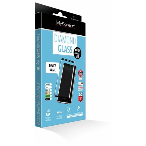 Закаленное защитное стекло MyScreen 3D DIAMOND Glass EA Kit Black iPhone 8Plus/7Plus