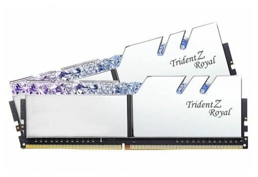 Модуль памяти DDR4 32GB (2*16GB) G.Skill TRIDENT Z ROYAL 4000MHz CL19 1.35V/silver - фото №6