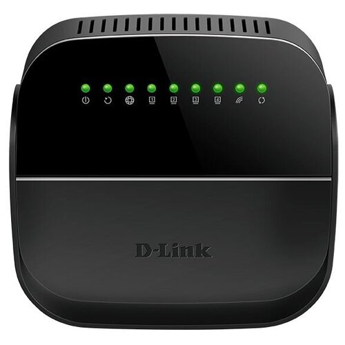 Роутер беспроводной D-Link DSL-2740U/R1A ADSL черный