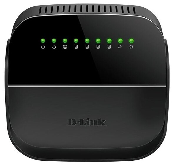 Роутер беспроводной D-Link DSL-2740U/R1A ADSL черный