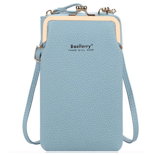 Сумка клатч миниатирная/маленькая дамская сумочка через плечо/ стильный клатч голубой для девушек/женщин/подарок