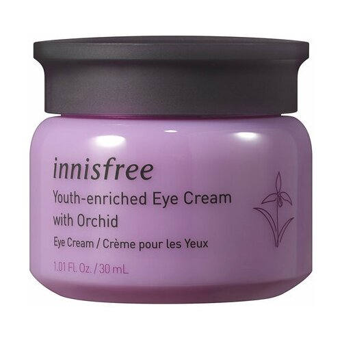 Крем Innisfree Youth-enriched Eye Cream with Orchid 30 мл 30мл уход за кожей вокруг глаз mettler 1929 омолаживающий крем интенсивного действия для кожи вокруг глаз