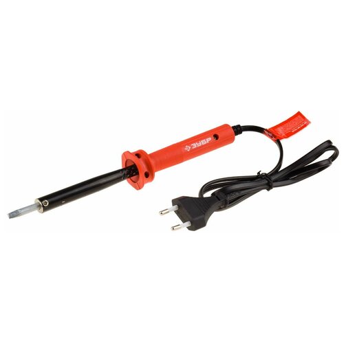 ЗУБР Электропаяльник ЗУБР мастер с пластмассовой рукояткой и долговечным жалом форма клин 80Вт 79900₽