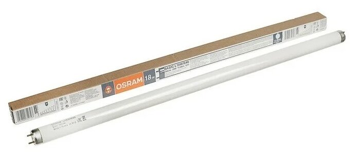 Лампа люминесцентная L 18W/640 18Вт T8 4000К G13 смол. OSRAM 4008321959652 - фотография № 4