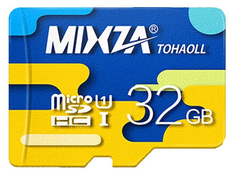 Карта памяти MIxza 32Гб, микро флешка microSDXC Class 10 UHS-I U1