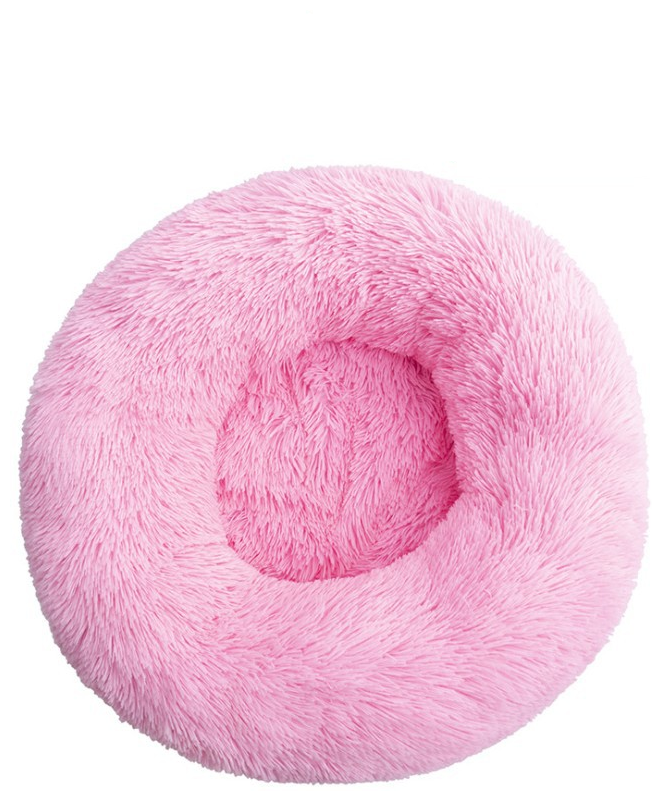 Пуфик для питомцев (D 50 см, розовый) - фотография № 1