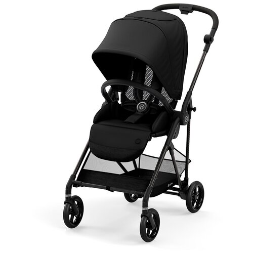 Cybex Детская коляска Melio 2, Carbon Deep Black без дождевика