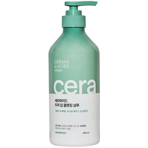 Шампунь для жирных волос KeraSys Derma & More Ceramide Deep Cleansing Shampoo 600ml