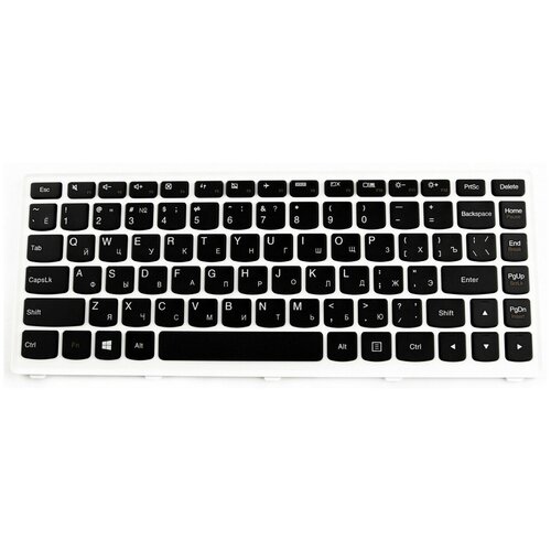 Клавиатура для ноутбука Lenovo U310 белая рамка Pn 25204960 AELZ7700110 9Z N7GSQ D0R NSK-BCDSQ 1639₽