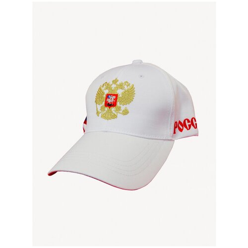 фото Бейсболка символ, размер 56/60, белый