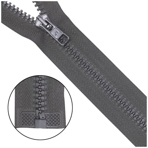 фото Молния трактор тип 10 (6мм) 1 замок 70см arta (196 дым) 5 шт