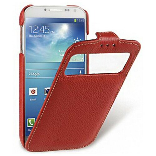 Чехол Melkco ID для Samsung Galaxy S4 I9500/9505 Red (красный с окном)