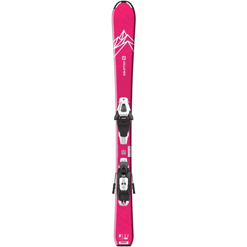 Горные лыжи Salomon QST LUX Jr S (100-120) + C5 GW J75 Pink (110)