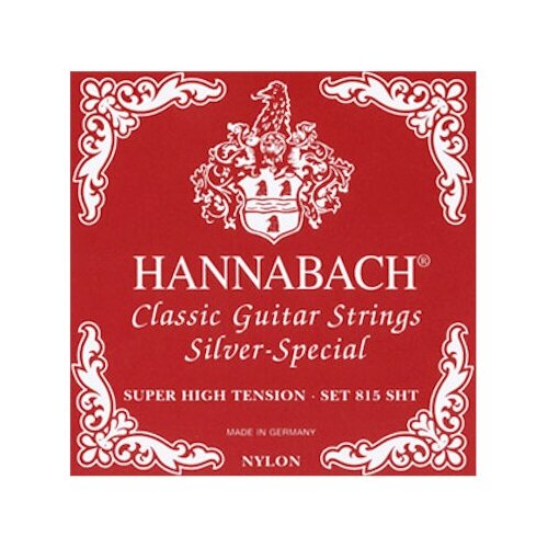 815SHT Red SILVER SPECIAL Комплект струн для классической гитары нейлон/посеребренные Hannabach 815mt black silver special комплект струн для классической гитары нейлон посеребренные hannabach