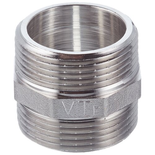 Ниппель VALTEC (VTr.582.N.0007) 1 1/4 НР(ш) х 1 1/4 НР(ш) латунный ниппель 1 нр ш х 1 нр ш латунный 2 шт