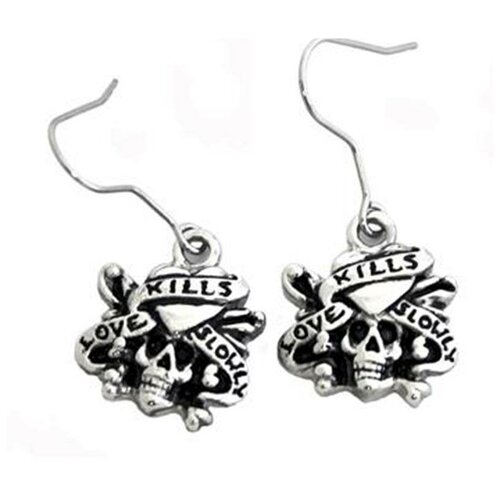 Серьги с подвесками Ed Hardy серебряный 2715₽