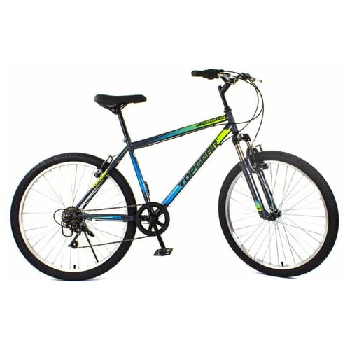 Велосипед 26' TOPGEAR Forester серый неон ВНМ26440 7 ск 18'