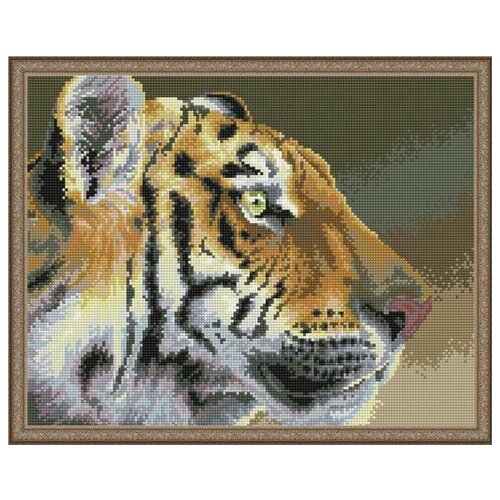 Алмазная мозаика Величественный тигр 40x50 см.