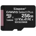 Kingston Карта памяти Kingston CANVAS Select Plus 256GB MicroSDXC Class 10/UHS-I/U3/V30/A1/100Мб/с SDCS2/256GBSP