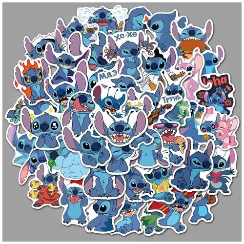 фото Набор наклеек лило и стич 50шт. / lilo & stitch sticker pack 50 pcs / sticker bombing