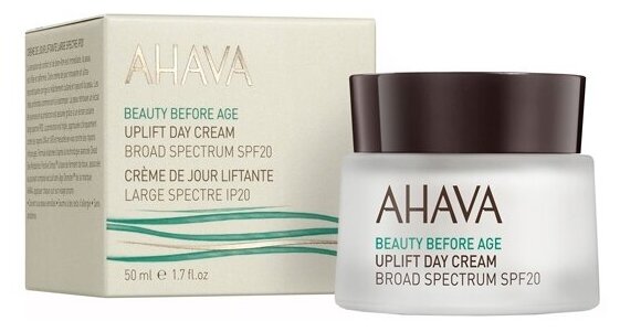 Дневной крем для подтяжки кожи лица с широким спектром защиты кожи лица Ahava Beauty Before Age Uplift Day Cream Broad Spectrum SPF20 50 мл