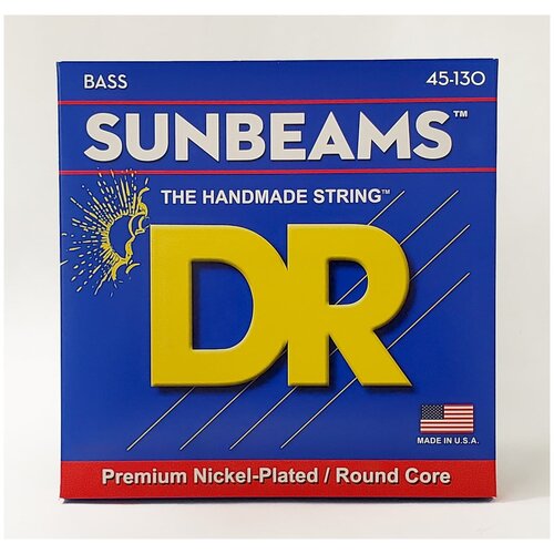 DR NMR5-130 SUNBEAM Струны для 5-струнной бас-гитары dr nmr 45 sunbeam струны для 4 струнной бас гитары никель 45 105