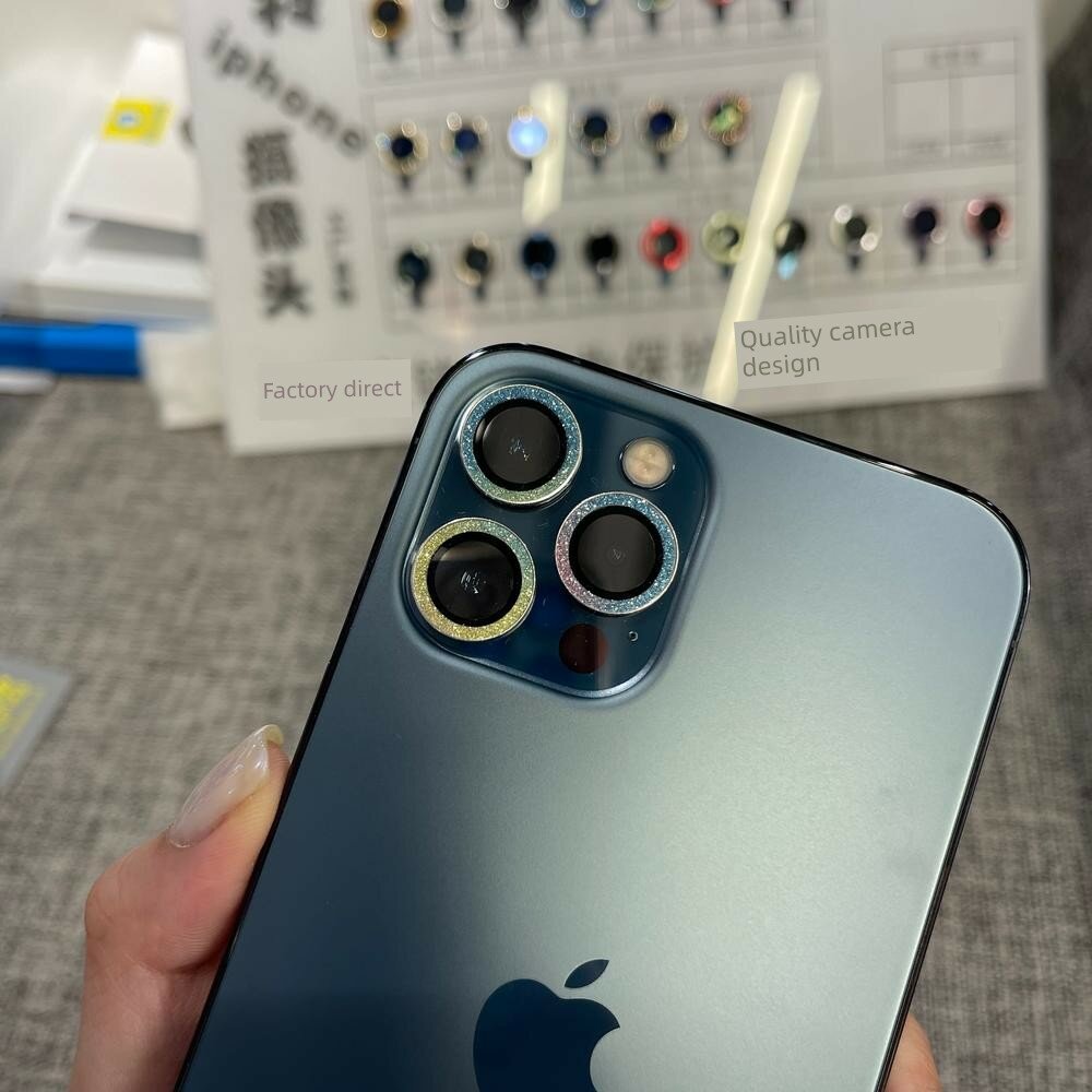Защитная пленка для объектива iPhone 17 с эффектом сверкания, корнинг стекло, высокая прозрачность, многоцветная, набор