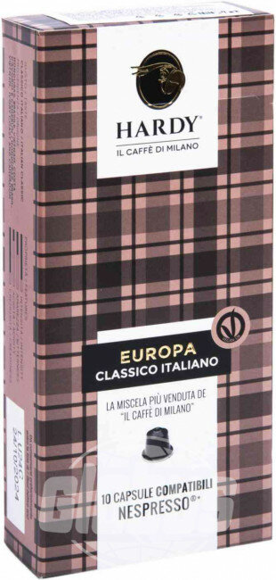 Кофе в капсулах Hardy Europa Classico Italiano, 10 шт. x 5 г - фотография № 1