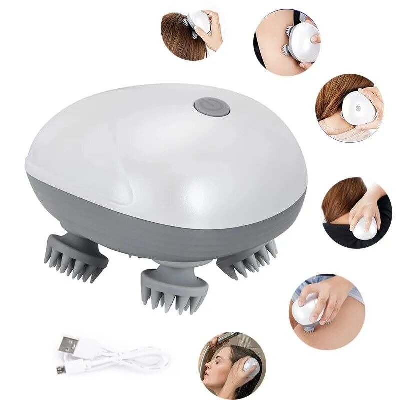 Электрический массажер для кожи головы Smart Scalp Massager - фотография № 7