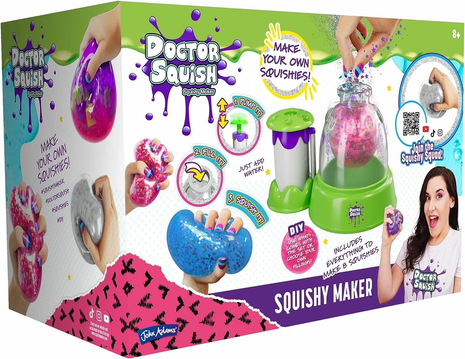 Подарочный набор Доктор Сквиш Мягкий Создатель Doctor Squish Squishy Maker