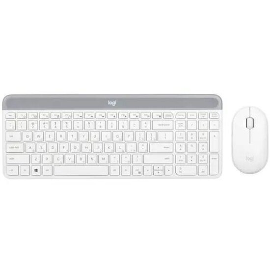 Комплект: клавиатура+мышь Logitech MK470 White/Grey (920-009181)