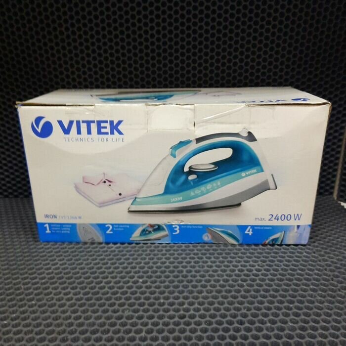 Утюг Vitek VT-1264 W 2400Вт белый - фото №8