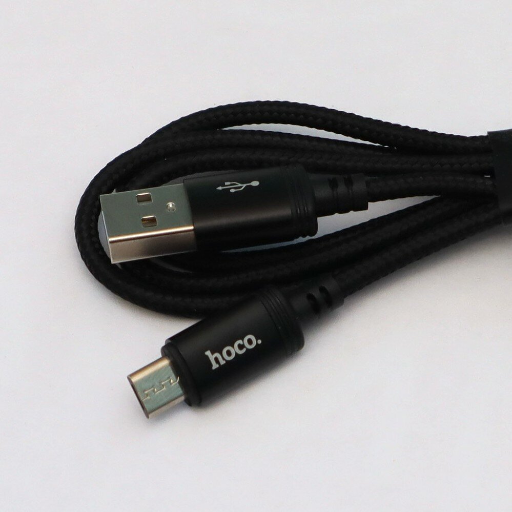 Кабель Hoco X89 Wind Micro-USB, 1м, черный