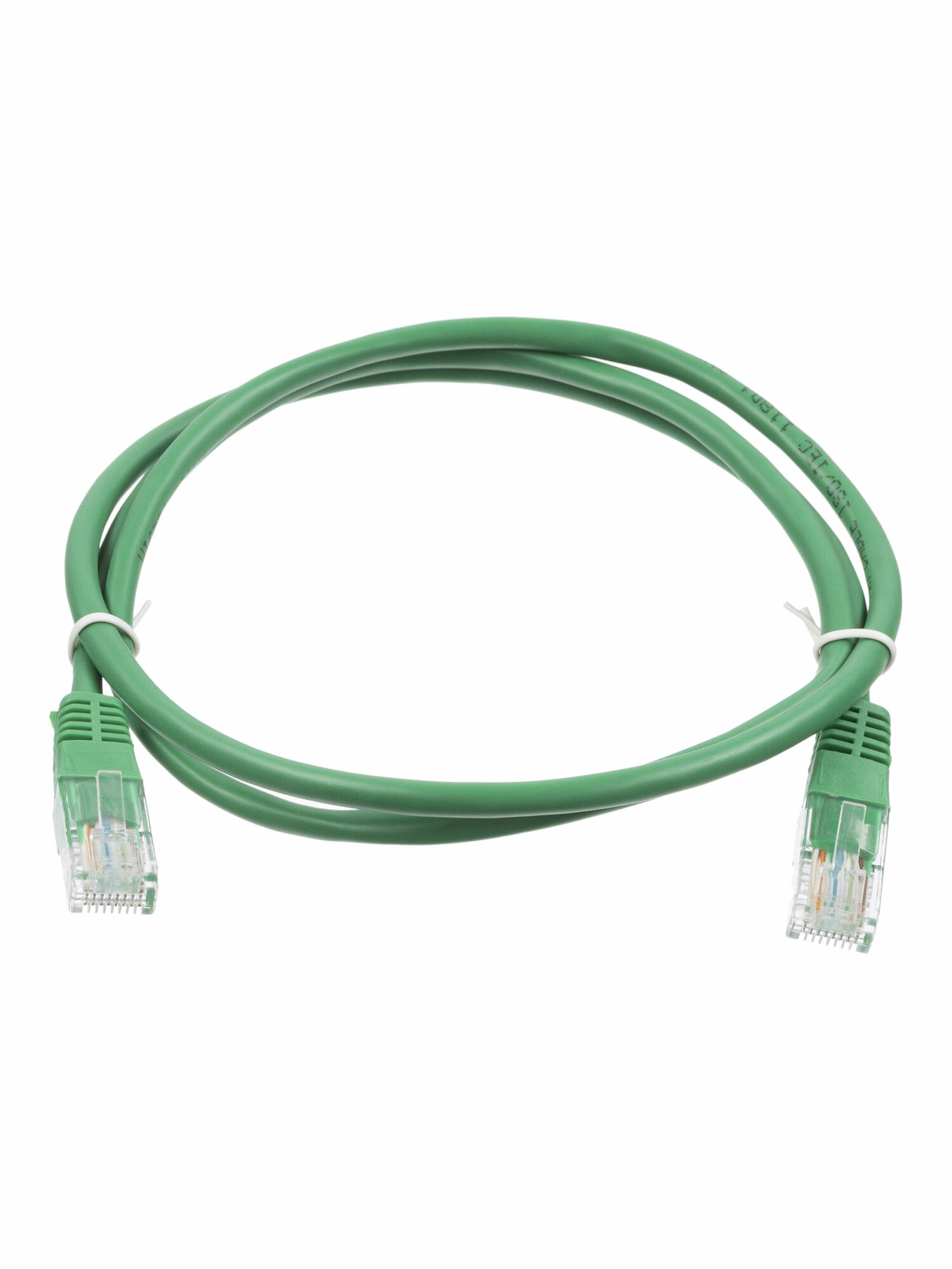 Патч-корд 1м, категории 5E RJ-45, зеленый (5 шт.), WT-2038A1 green — фото 1