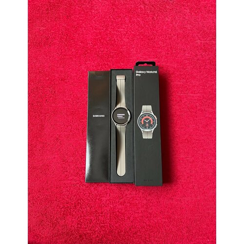 Умные часы Samsung Galaxy Watch5 Pro 45 мм GPS серый титан 2399900₽