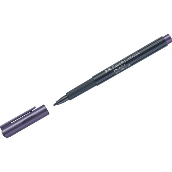 Маркер для декорирования Faber-castell Metallics фиолетовый металлик, пулевидный, 1,5мм