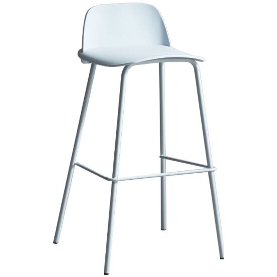 фото Стул полубарный STOOL GROUP Mist, серо-голубой.