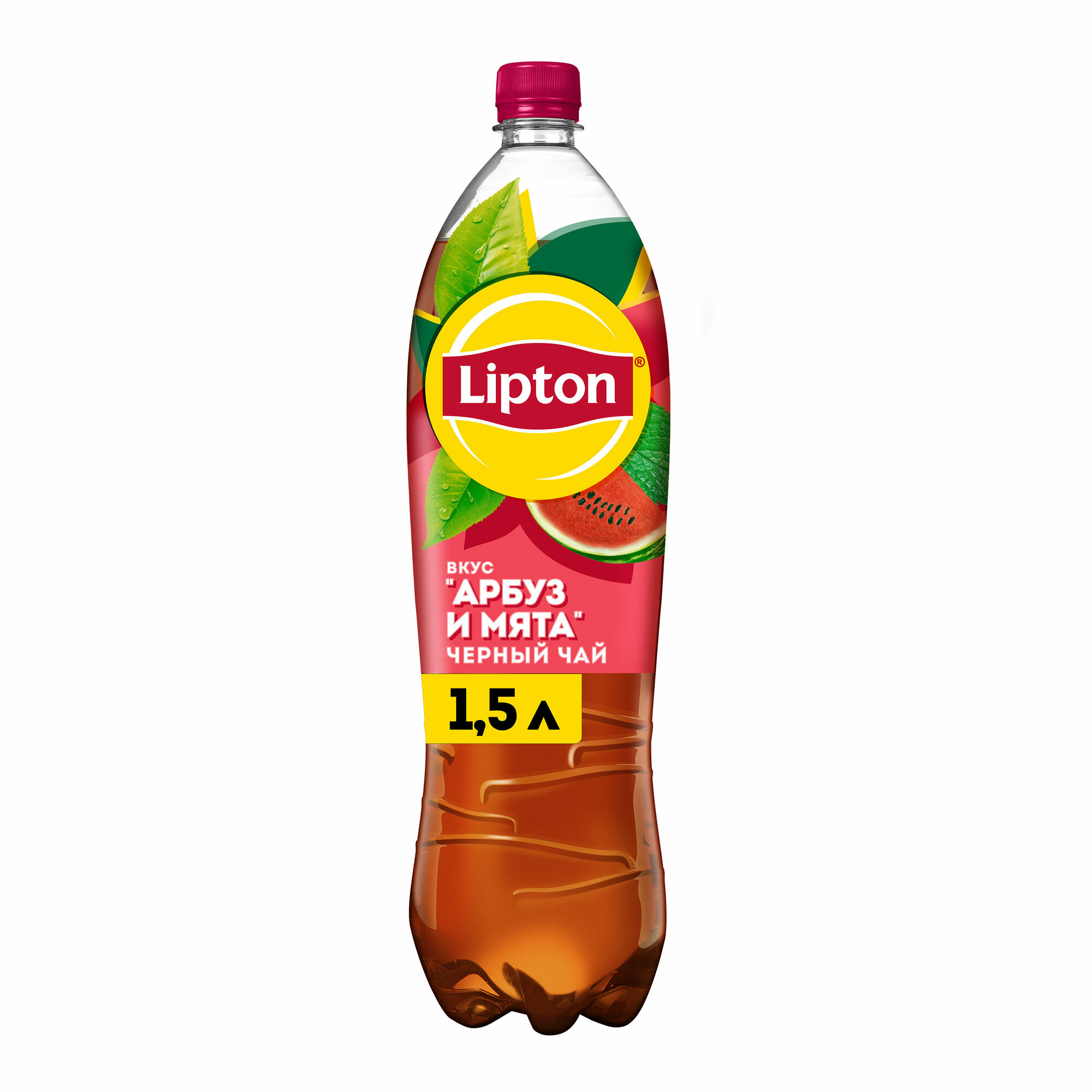 Чай черный Lipton Ice Tea Арбуз и Mята 500мл - фото №8