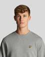 Свитшот Lyle & Scott Crew Neck Sweatshirt, размер L, серый, белый