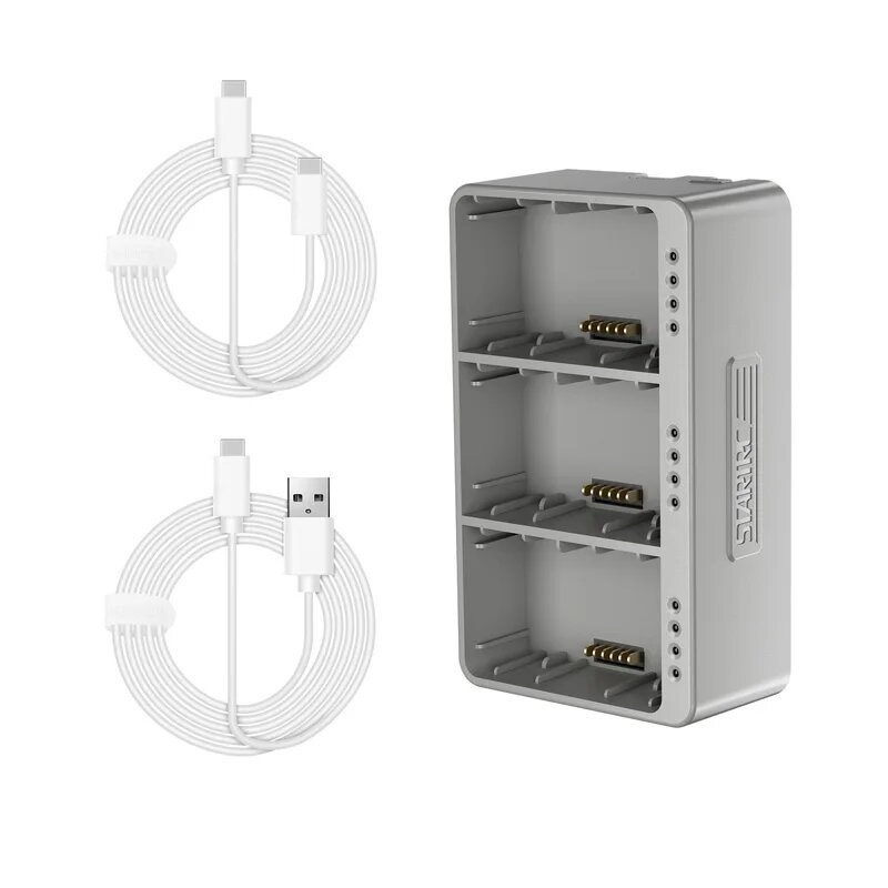 Концентратор для зарядки аккумуляторов DJI Mini 3/4 PRO UAVACCES, 3-in-1 charger hub