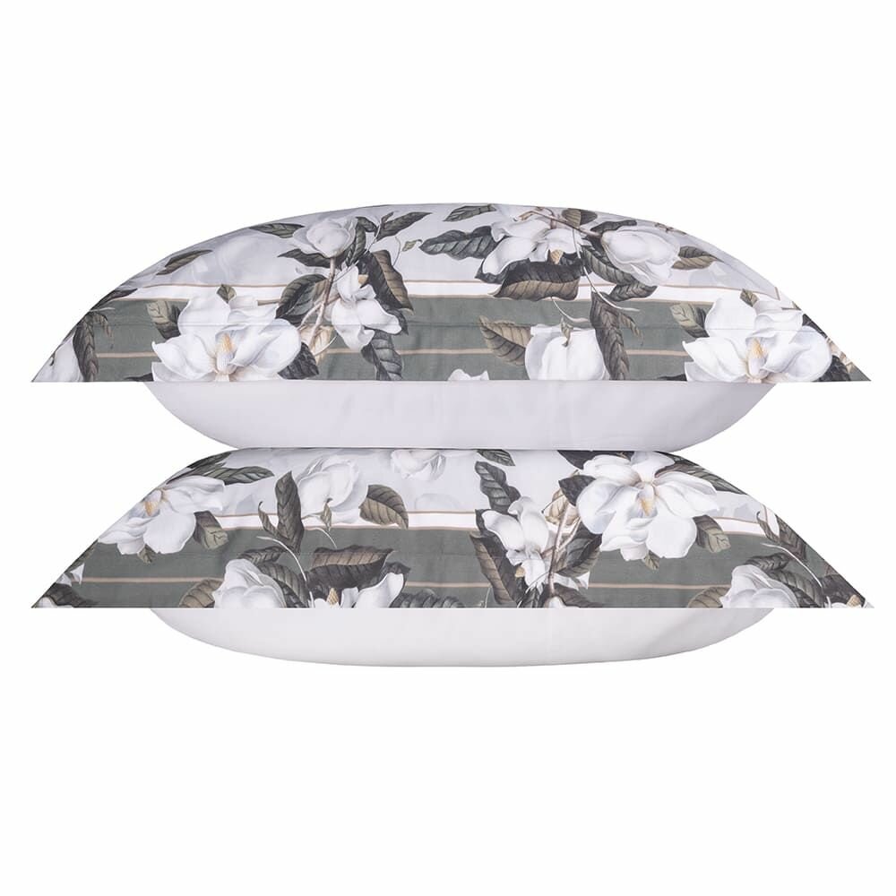 Наволочки 50х70 BELLEHOME "Магнолия", 2 шт, 100% хлопок, сатин