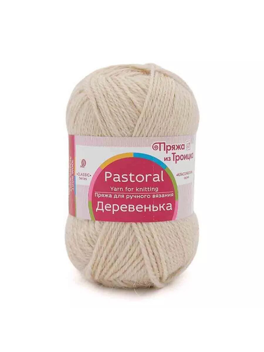 Пряжа ТКФ Деревенька 166 суровый