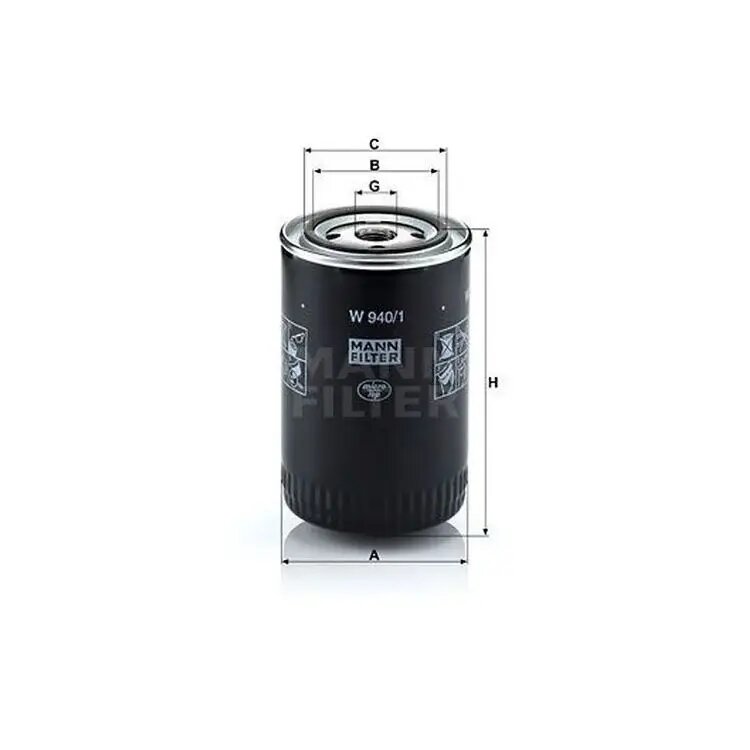 Фильтр масляный MANN - W9401