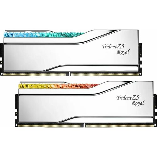 Модуль памяти DDR5 GSKILL TRIDENT Z5 ROYAL RGB 32GB 2x16GB 7200MHz CL34 34-45-45-115 14V F5-7200J3445G16GX2-TR5S 19600₽