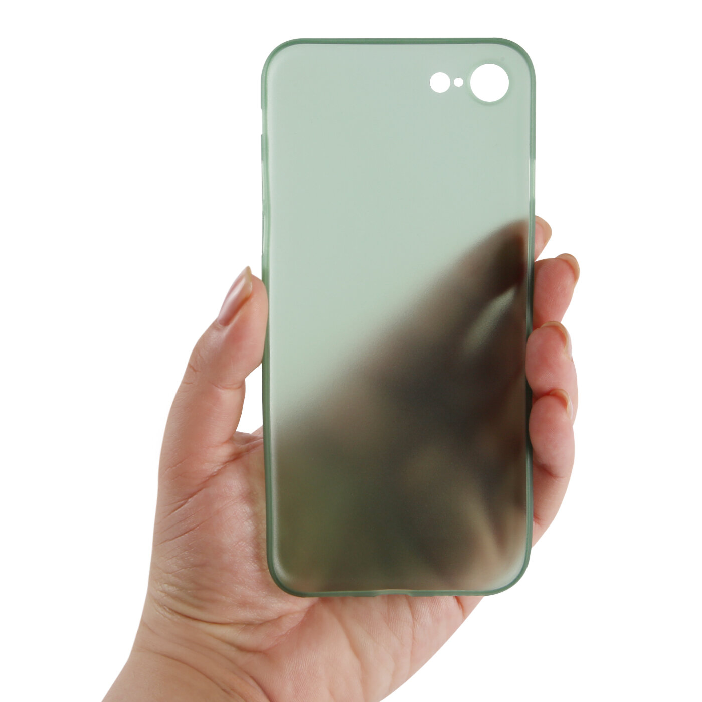 Накладка на iPhone SE(2020), iPhone 8/Чехол на iPhone SE(2020), iPhone 8/Бампер на Айфон СЕ(2020), Айфон 8/Защита от царапин для Apple/Чехол накладка пластик, темно-зеленый — фото 1